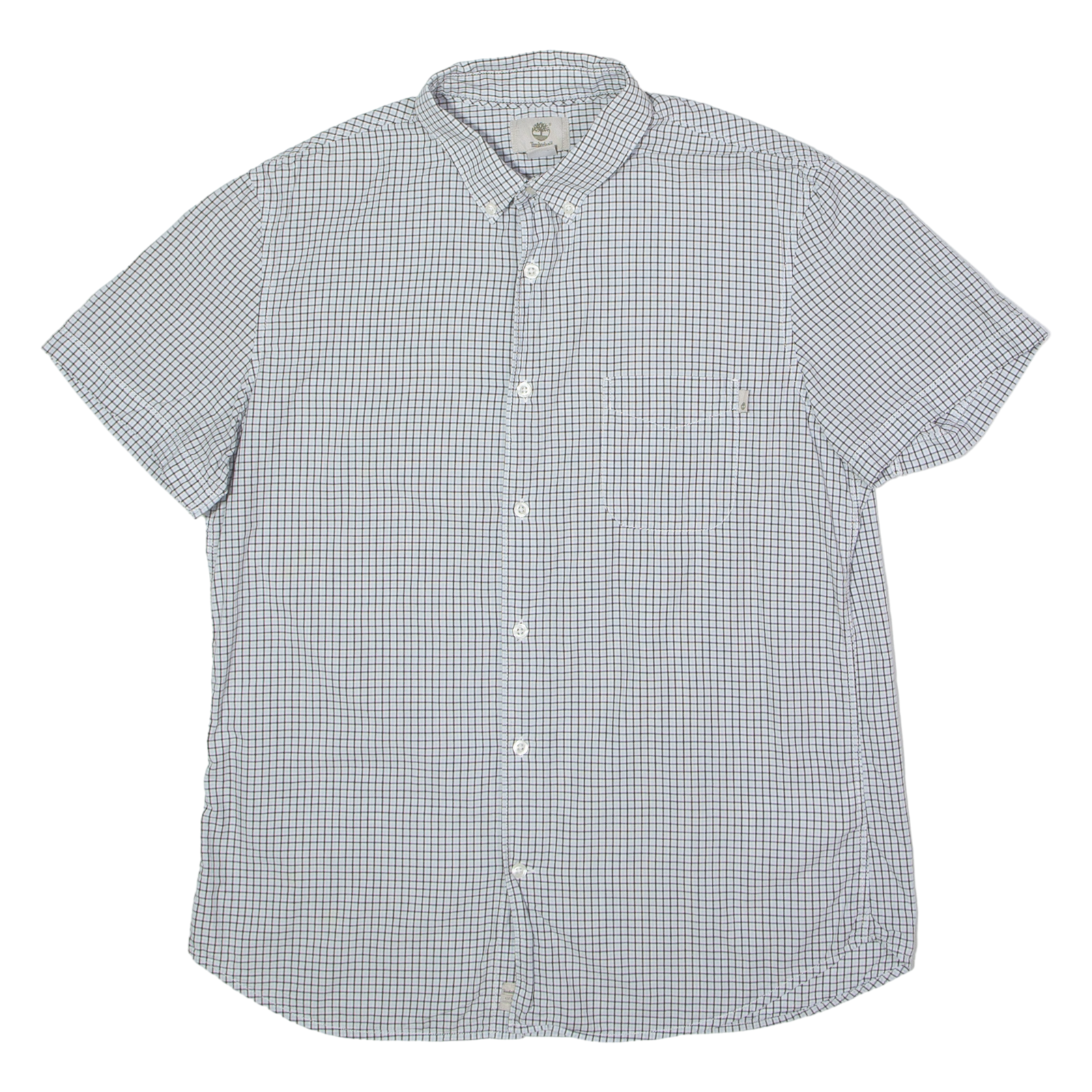 TIMBERLAND Slim Fit Mens Shirt Blue Check L Refurbished - N/A refurbished available on Cerqular