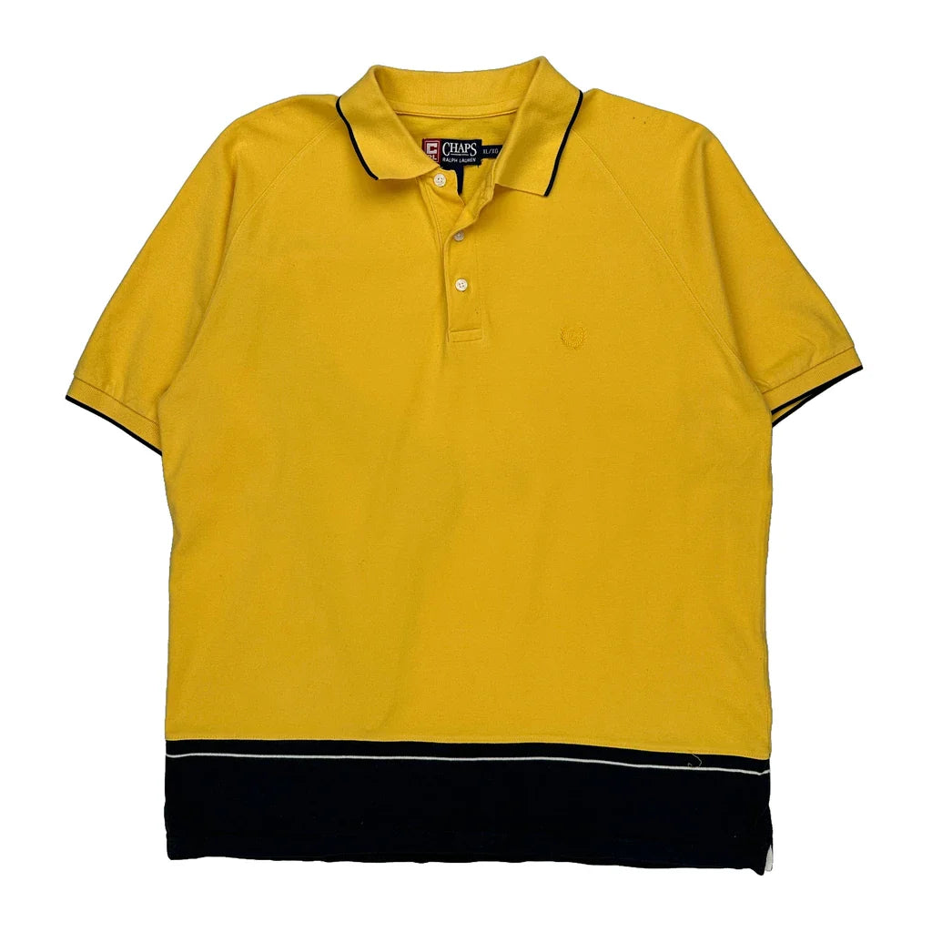 Chaps Ralph Lauren Polo Shirt - XL Black Cotton Refurbished - Thrifted (note: this is a term often used to describe second- refurbished available on Cerqular