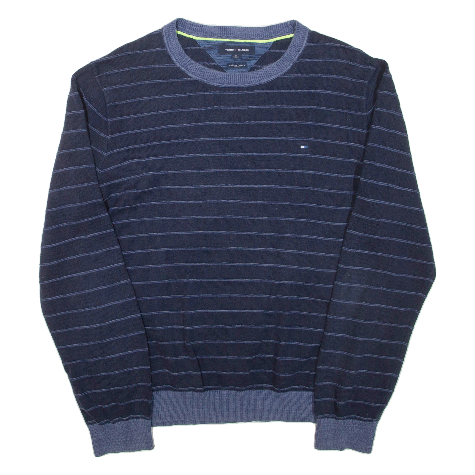 Buy TOMMY HILFIGER Mens Patterned Jumper Blue Striped Tight Knit XL Refurbished - $41.59 TOMMY HILFIGER Mens Patterned Jumper Blue Striped Tight Knit XL Refurbished - N/A refurbished available on Cerqular