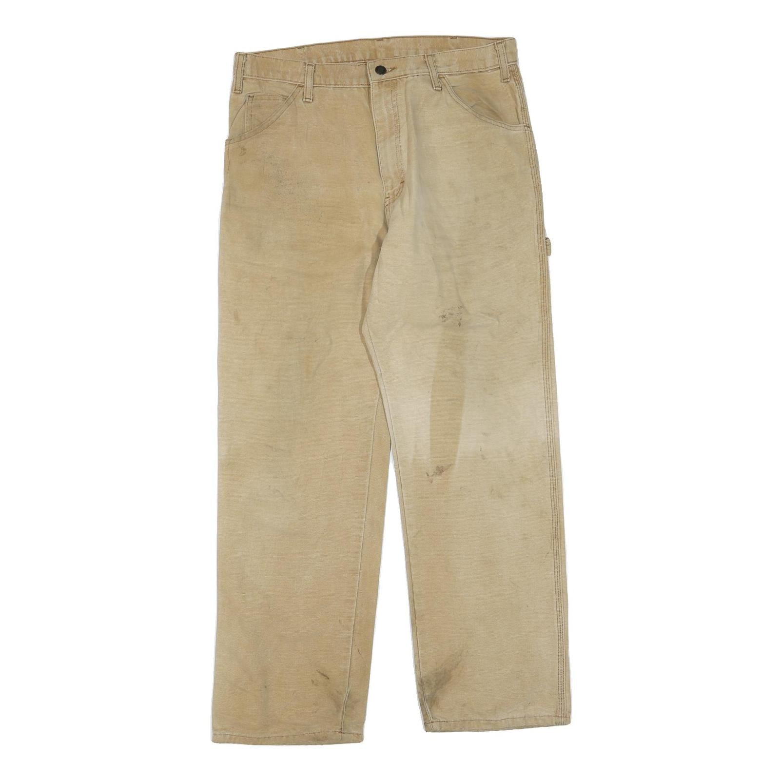 Buy DICKIES Mens Regular Beige Cotton Blend Zip Trousers W32 L30 Workwear Casual Refurbished - $40.29 DICKIES Mens Regular Beige Cotton Blend Zip Trousers W32 L30 Workwear Casual Refurbished - N/A refurbished available on Cerqular
