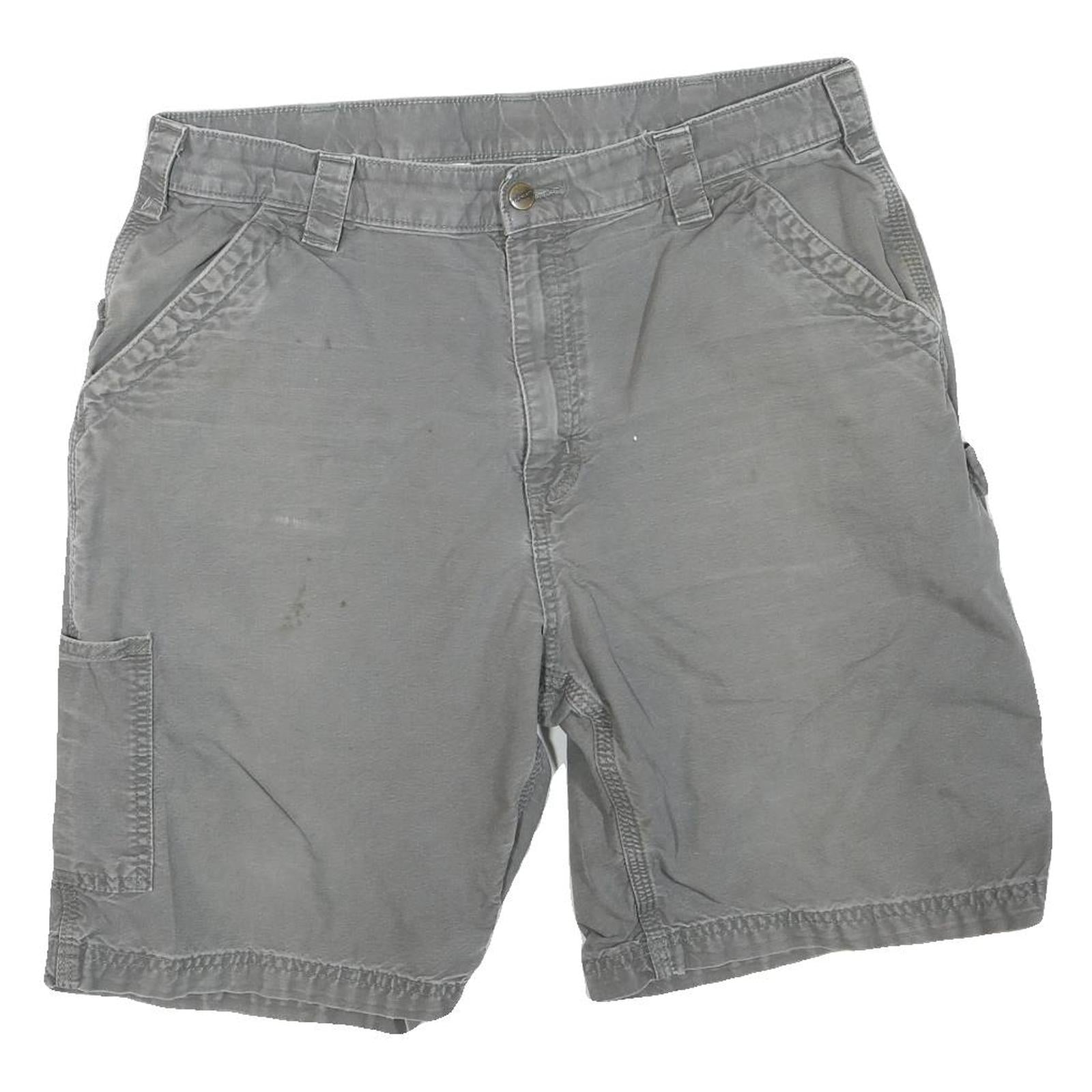 CARHARTT Mens Shorts Grey Casual Cotton Blend L W36 Workwear Pockets Refurbished - N/A refurbished available on Cerqular