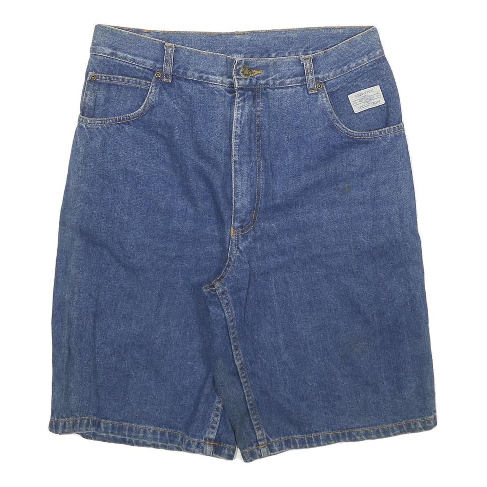 CREATIVE COLLECTION Mens Denim Shorts Blue L W30 Cotton Blend Casual Classic Fit Refurbished - N/A refurbished available on Cerqular