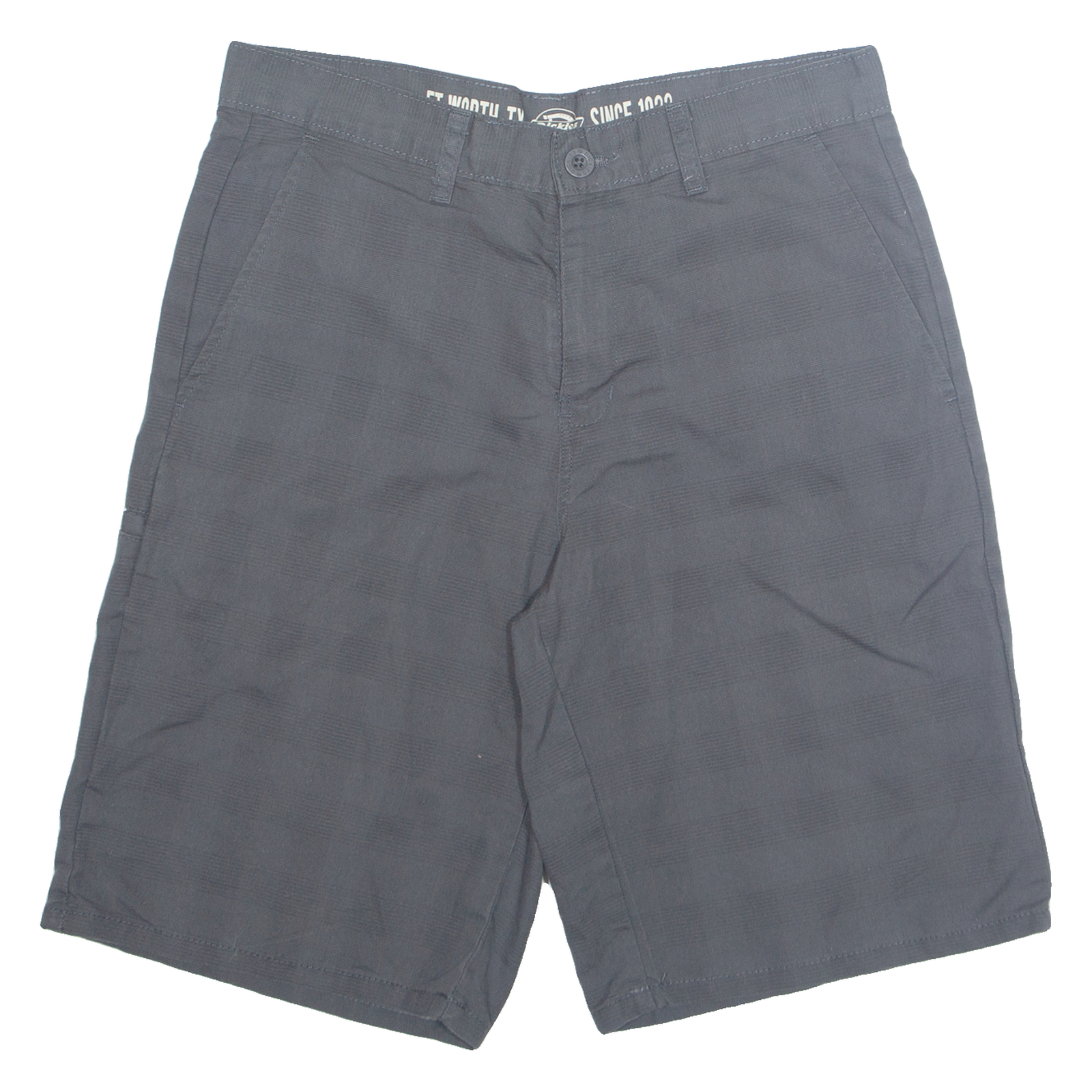 DICKIES Mens Workwear Shorts Grey Check M W30 Refurbished - N/A refurbished available on Cerqular
