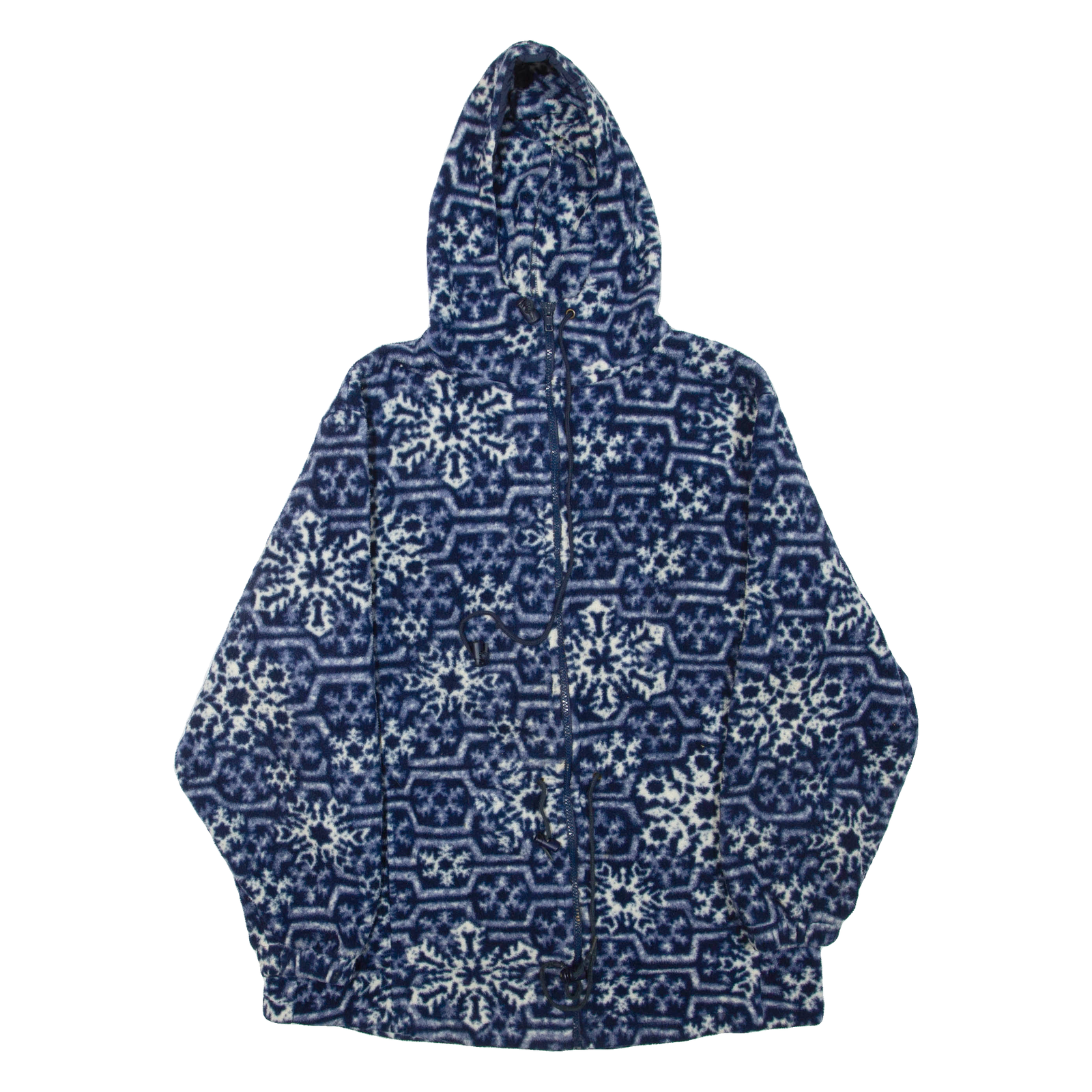 L.L.BEAN Womens Fleece Jacket Blue Hooded L Refurbished - N/A refurbished available on Cerqular