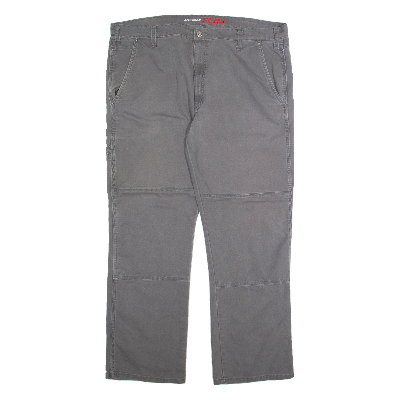 DICKIES Mens Trousers Grey Regular Straight W42 L32 Refurbished - N/A refurbished available on Cerqular