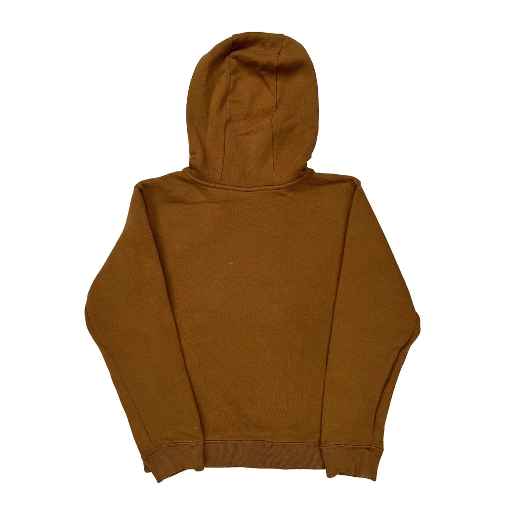 Age 10-12 Carhartt Hoodie - Medium Brown Cotton Refurbished - Thrifted (note: this is a term often used to describe second- refurbished available on Cerqular