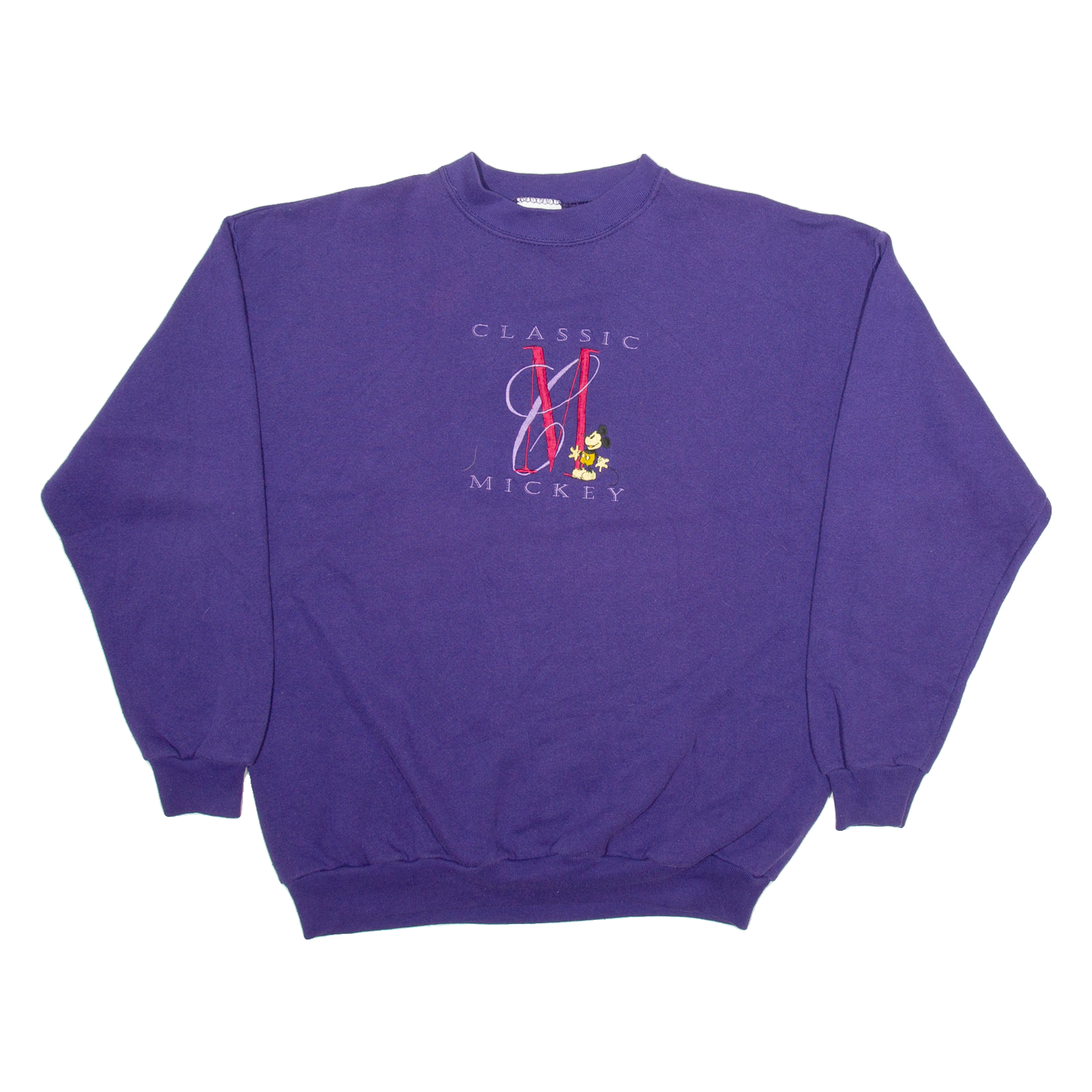 MICKEY & CO Origional Mickey Mens Sweatshirt Purple L Refurbished - N/A refurbished available on Cerqular