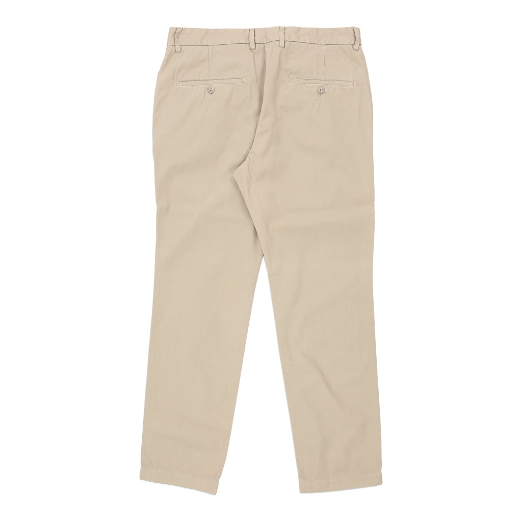 Dolce & Gabbana Trousers - 32W UK 12 Cream Cotton Refurbished - Thrifted (note: this is a term often used to describe second- refurbished available on Cerqular