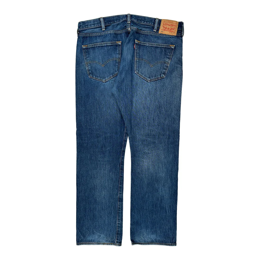 Buy 501 Levis Jeans - 38W 31L Blue Cotton Refurbished - $46.89 501 Levis Jeans - 38W 31L Blue Cotton Refurbished - Thrifted (note: this is a term often used to describe second- refurbished available on Cerqular