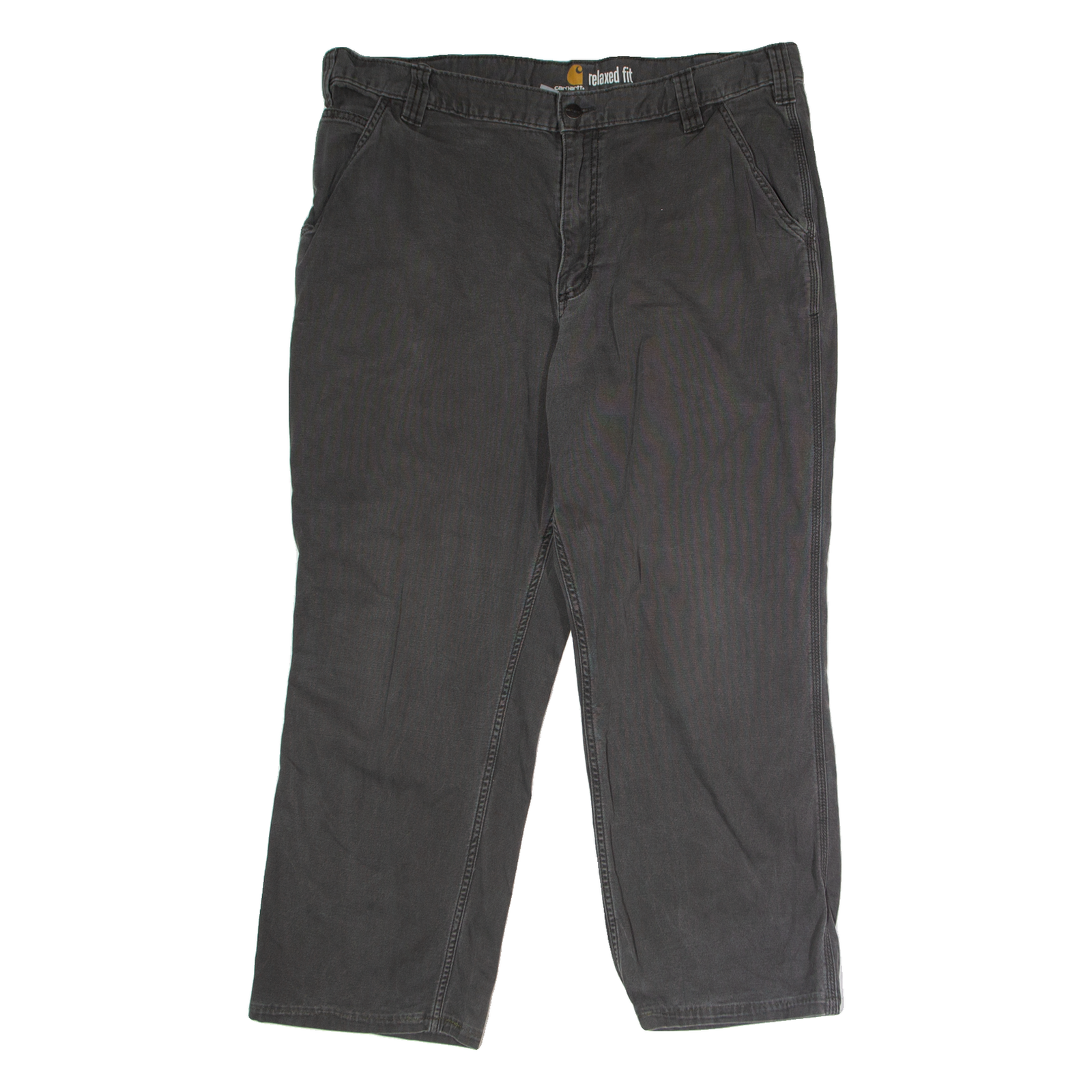 CARHARTT Workwear Mens Canvas Trousers Grey Relaxed Straight W38 L26 Refurbished - N/A refurbished available on Cerqular