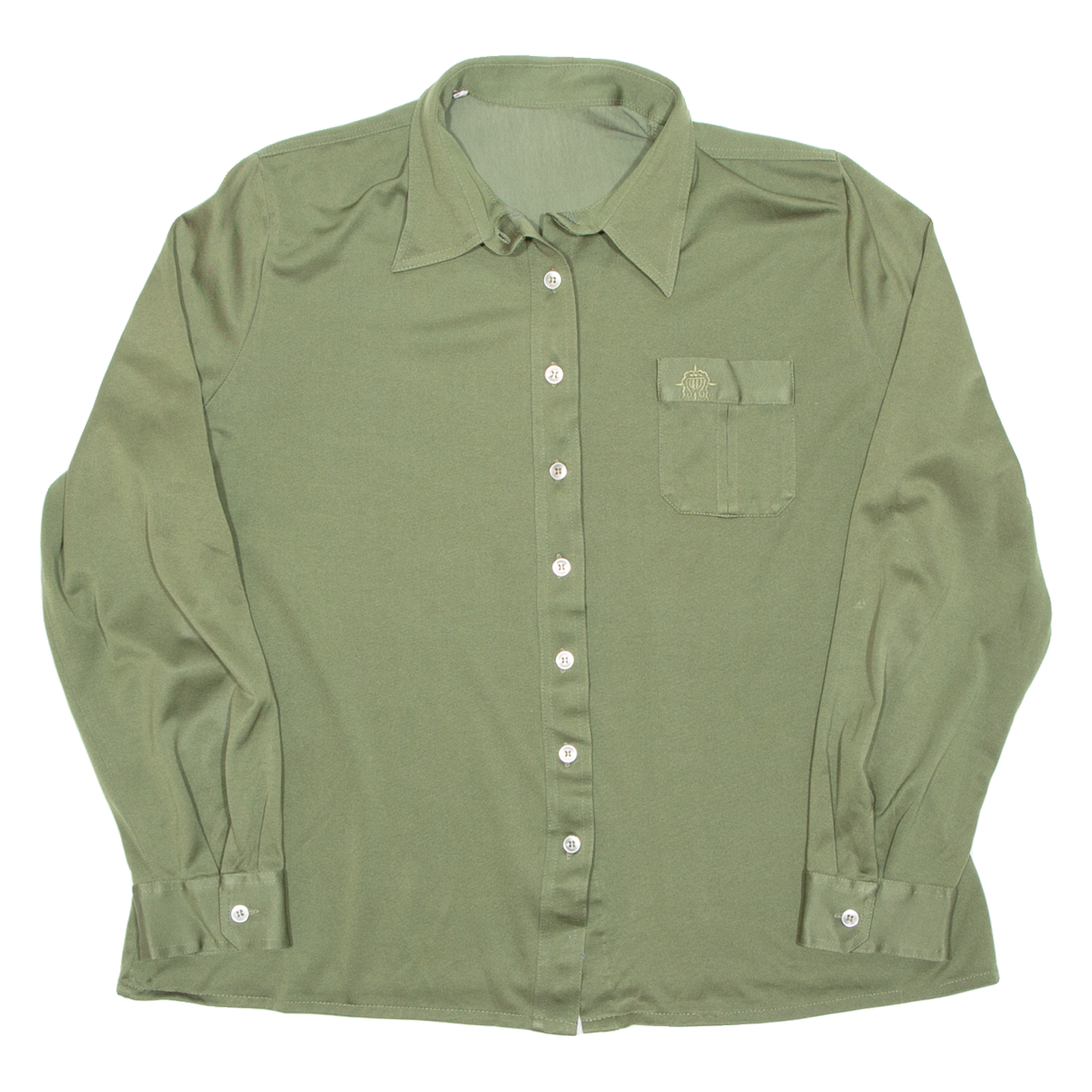 Womens Blouse Green Long Sleeve XL Refurbished - N/A refurbished available on Cerqular