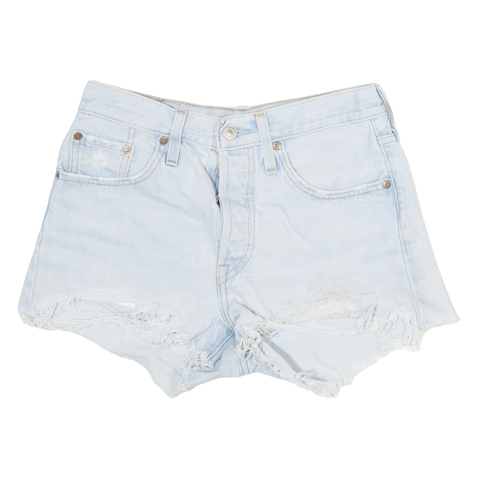 LEVI'S 501 Womens Denim Shorts Blue L W24 Refurbished - N/A refurbished available on Cerqular
