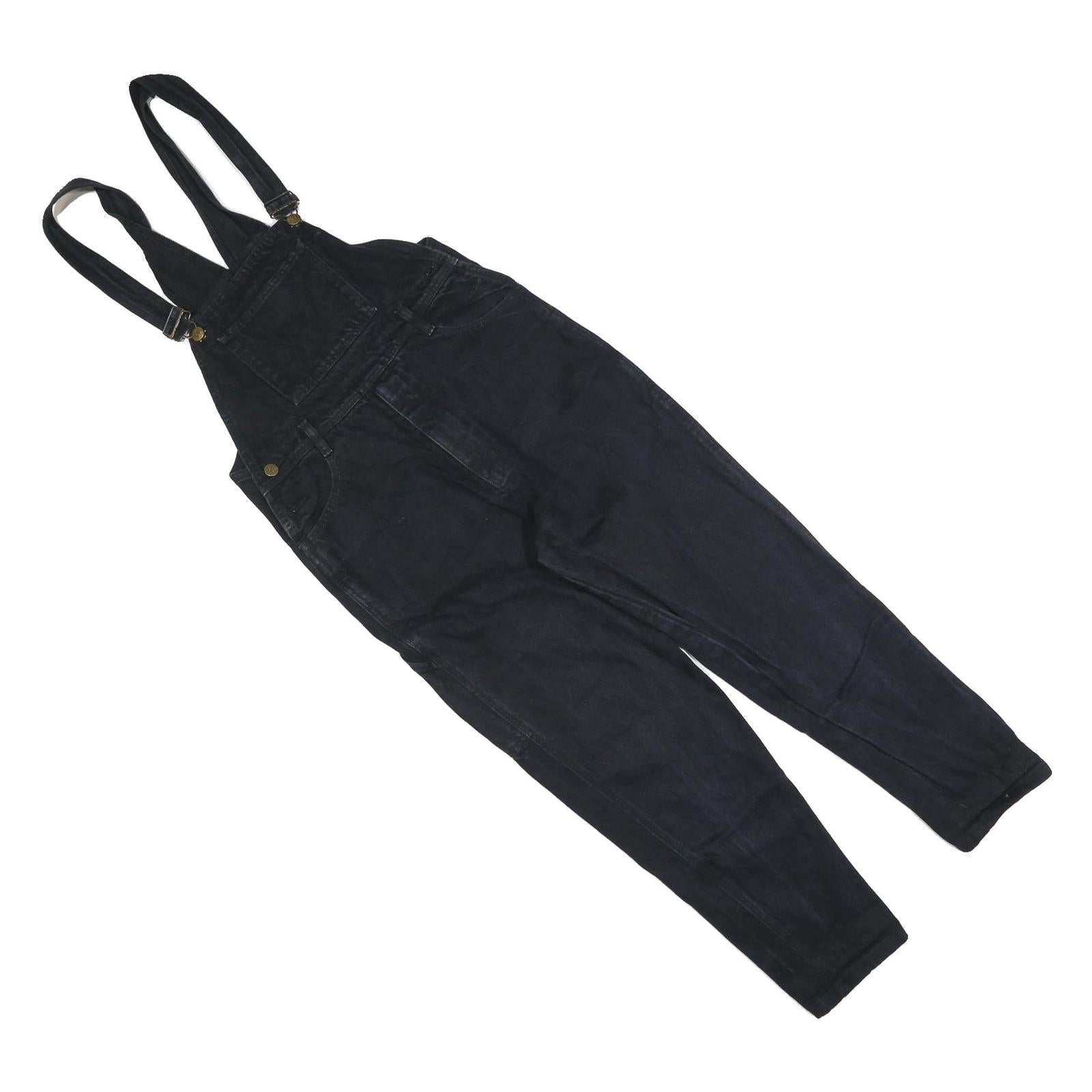 SJB Womens Black Cotton Blend Dungarees Slim Fit S W30 L27 Casual Wear Refurbished - N/A refurbished available on Cerqular