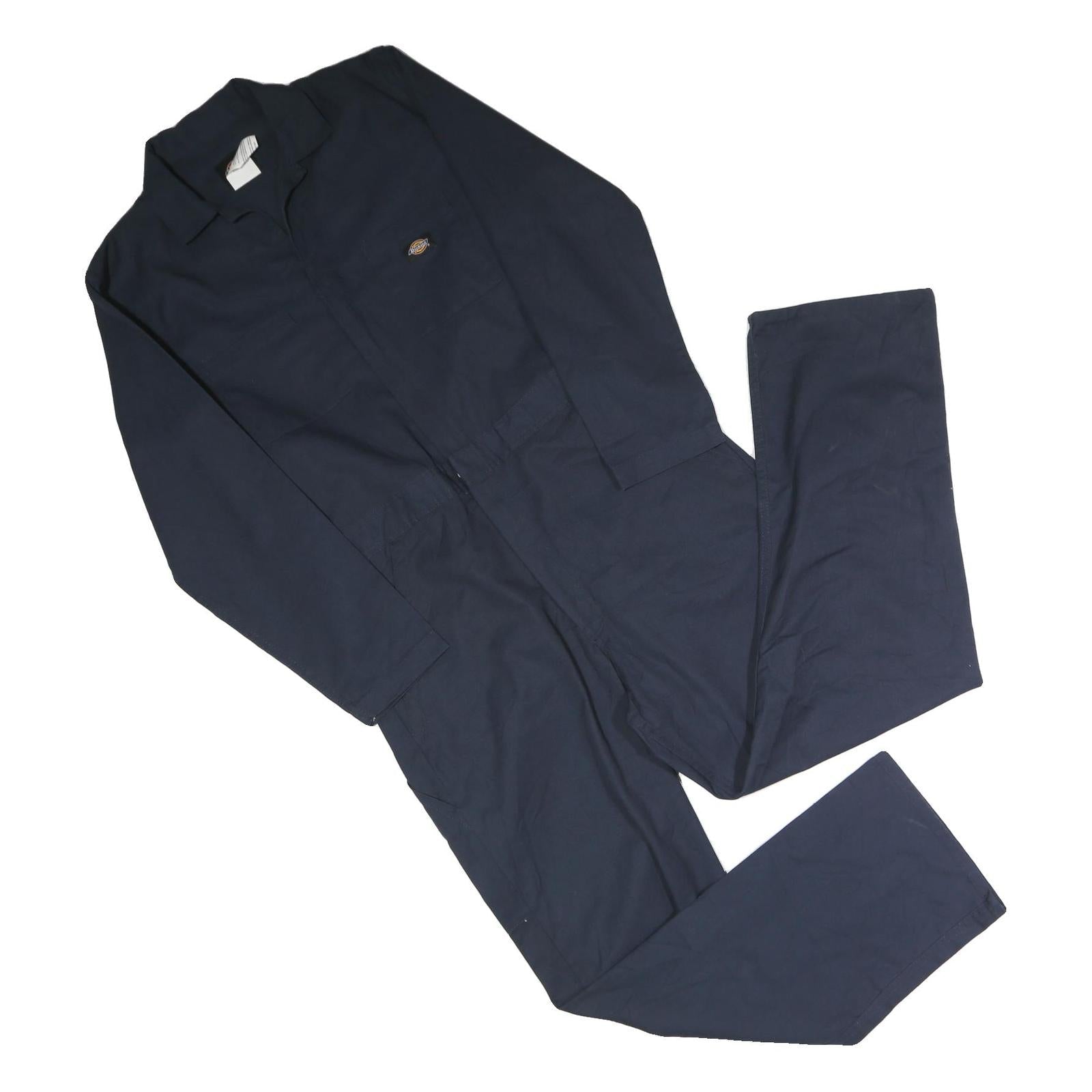 DICKIES Mens Navy Blue Cotton Blend Classic Dungarees M W36 L29 Workwear Overall Refurbished - N/A refurbished available on Cerqular