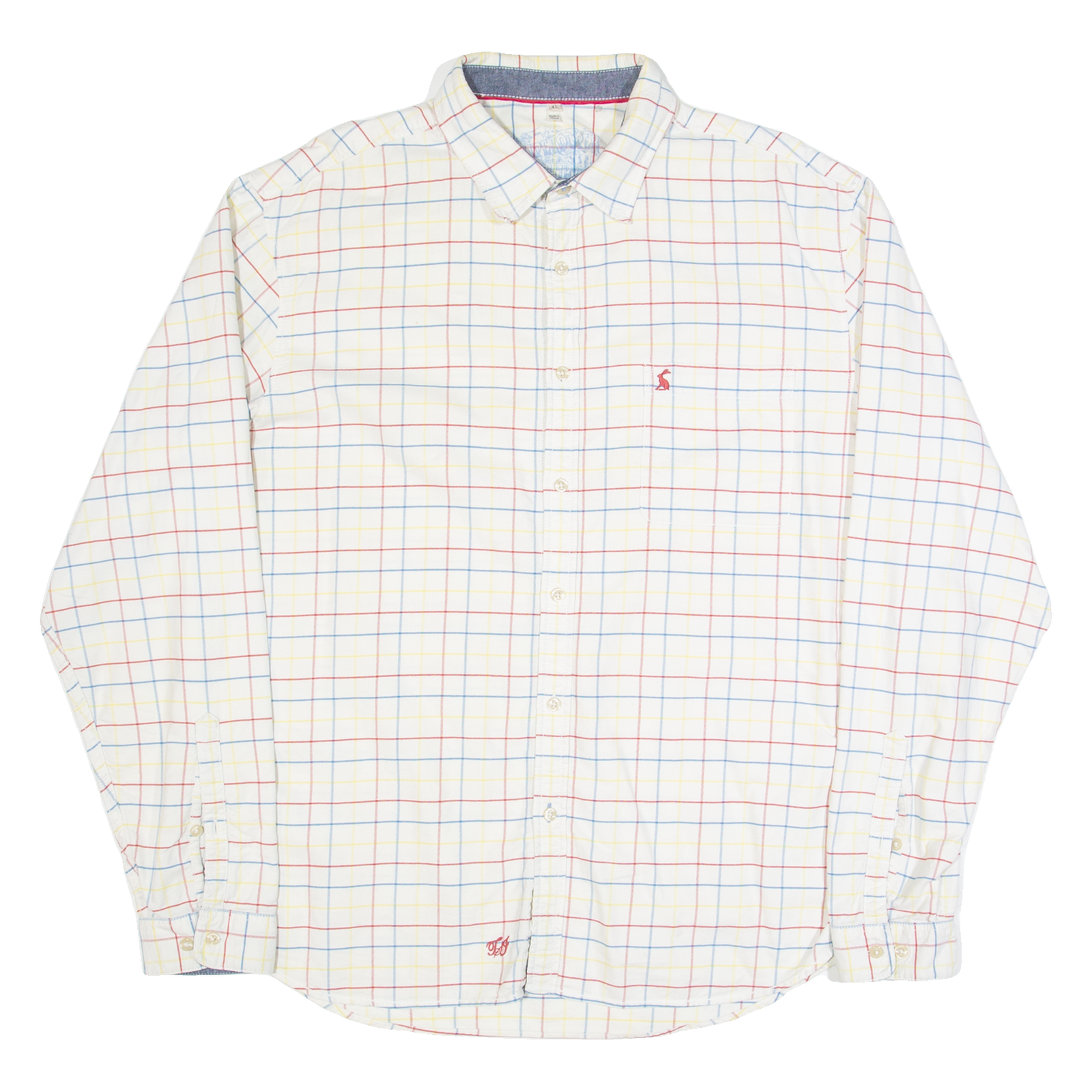 SUPERDRY Mens Shirt White Check Long Sleeve XL Refurbished - N/A refurbished available on Cerqular