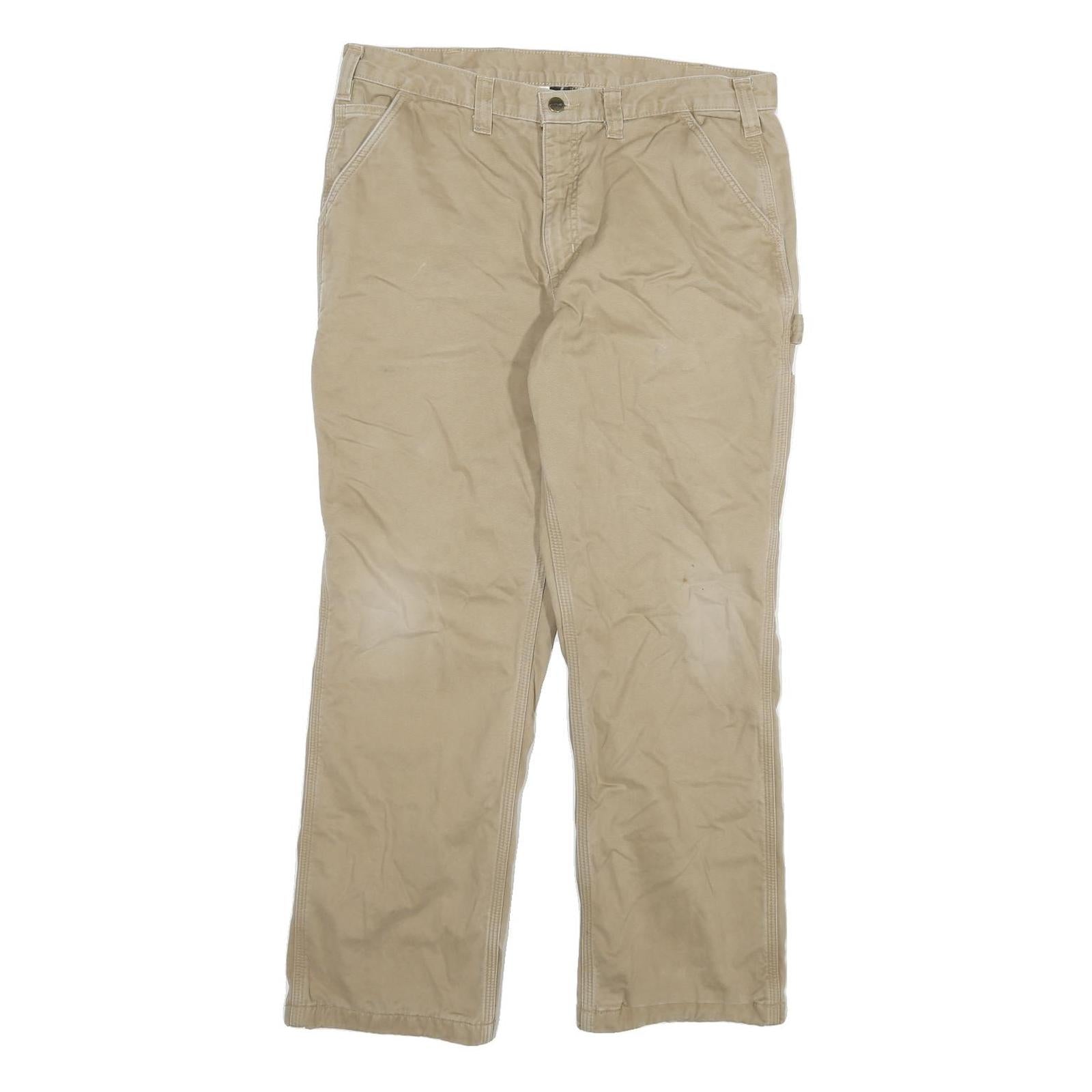 Buy CARHARTT Mens Beige Relaxed Straight Trousers W36 L30 Durable Cotton Blend Refurbished - $57.19 CARHARTT Mens Beige Relaxed Straight Trousers W36 L30 Durable Cotton Blend Refurbished - N/A refurbished available on Cerqular