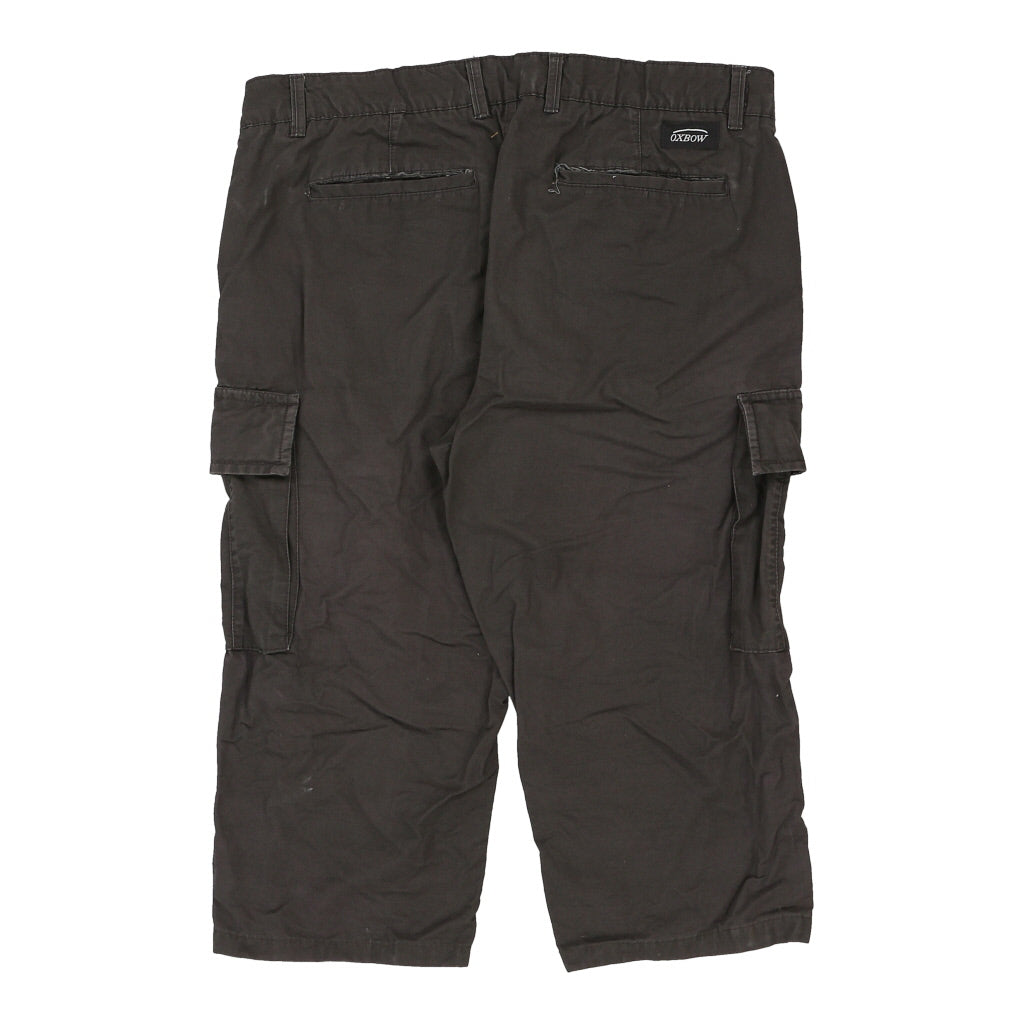 Oxbow Cargo Shorts - 34W 19L Brown Cotton Refurbished - Thrifted (note: this is a term often used to describe second- refurbished available on Cerqular