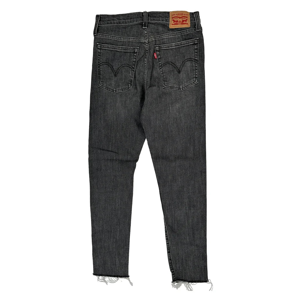 Levis Skinny Jeans - 28W UK 8 Grey Cotton Refurbished - Thrifted (note: this is a term often used to describe second- refurbished available on Cerqular
