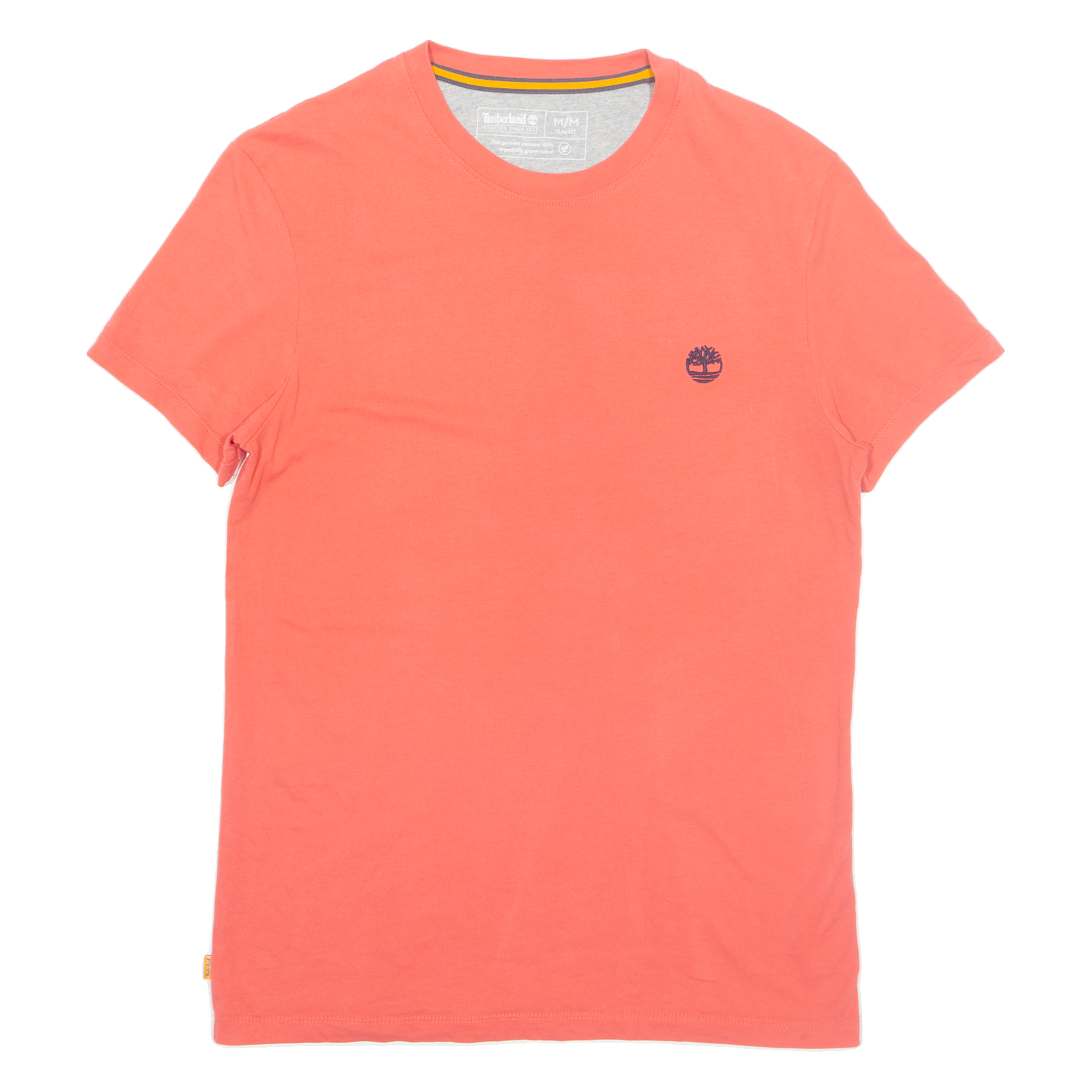 TIMBERLAND Slim Fit Mens T-Shirt Orange M Refurbished - N/A refurbished available on Cerqular