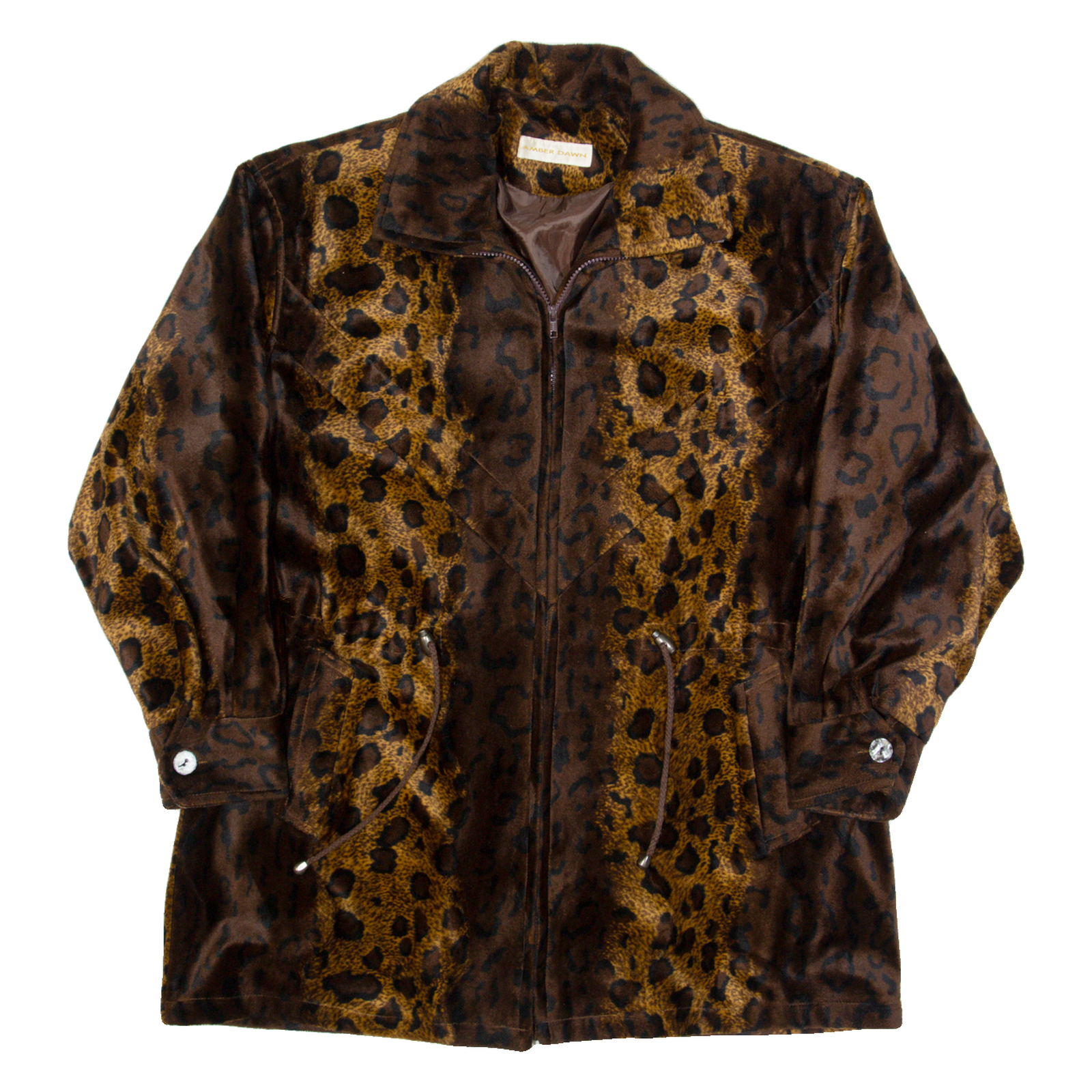 AMBER DAWN Womens Jacket Brown L Refurbished - N/A refurbished available on Cerqular