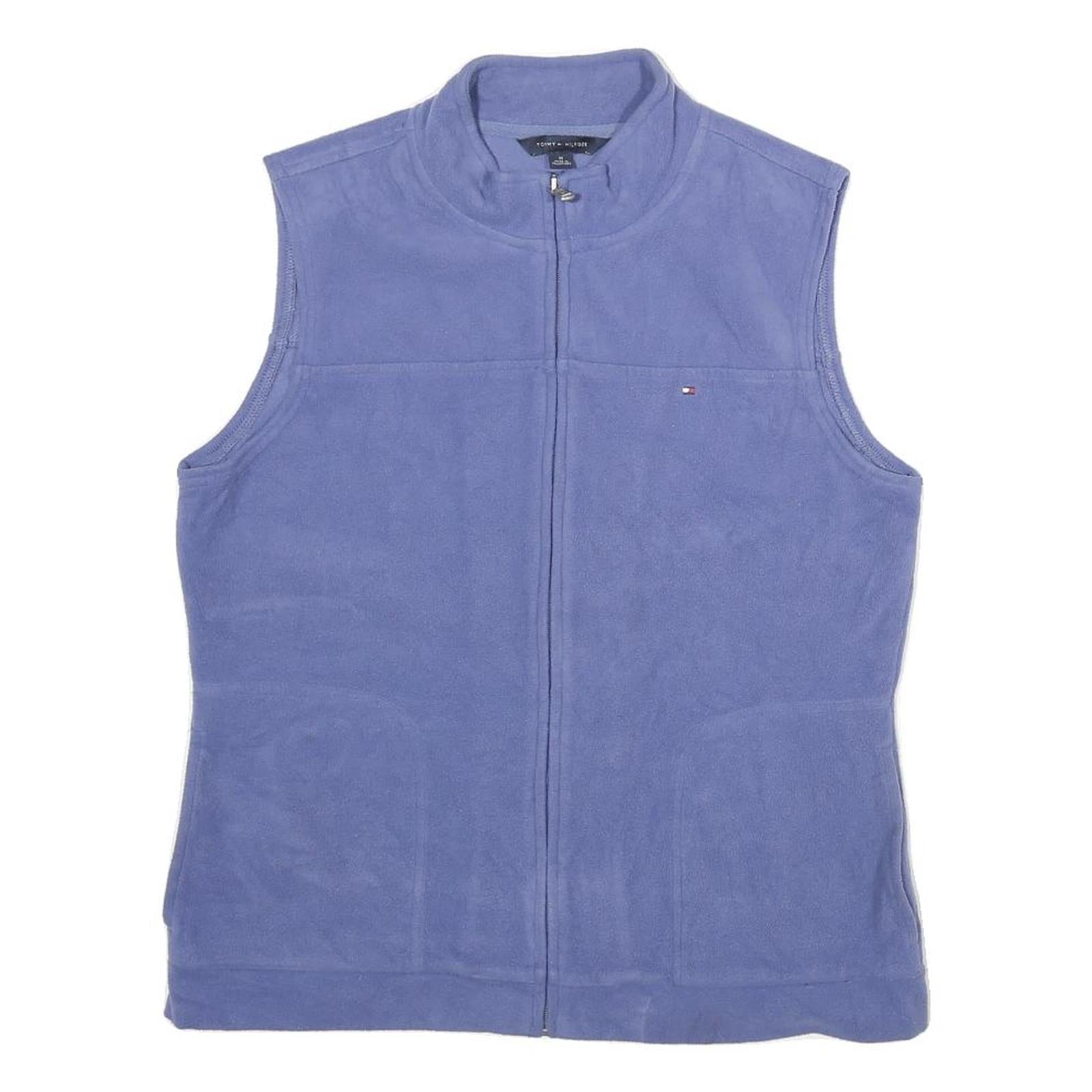 TOMMY HILFIGER Mens Blue Sleeveless Zip Jacket M Polyester Plain Casual Refurbished - N/A refurbished available on Cerqular