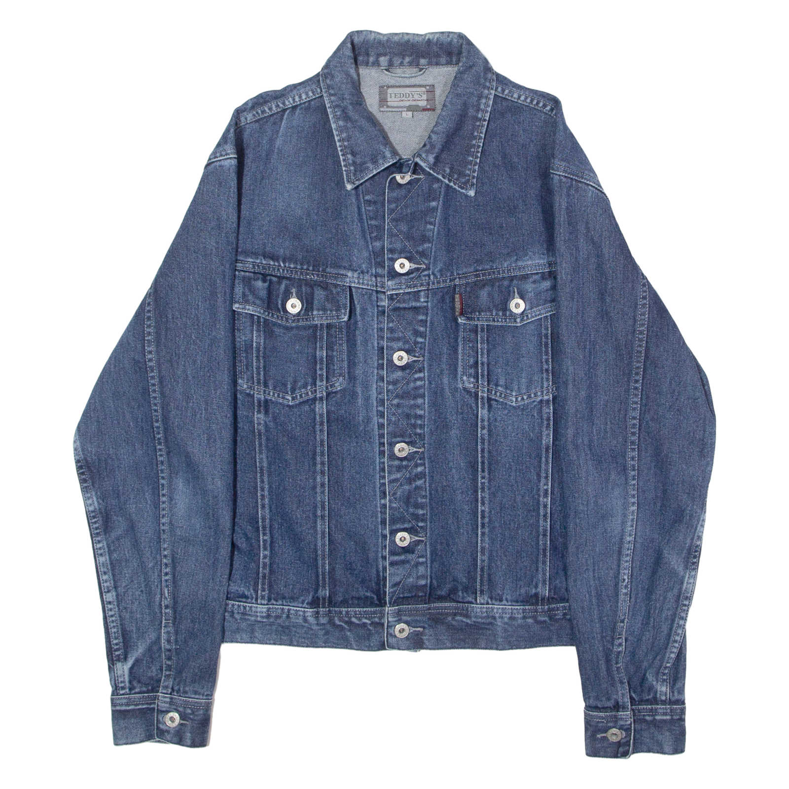 TEDDY'S Mens Denim Jacket Blue L Refurbished - N/A refurbished available on Cerqular