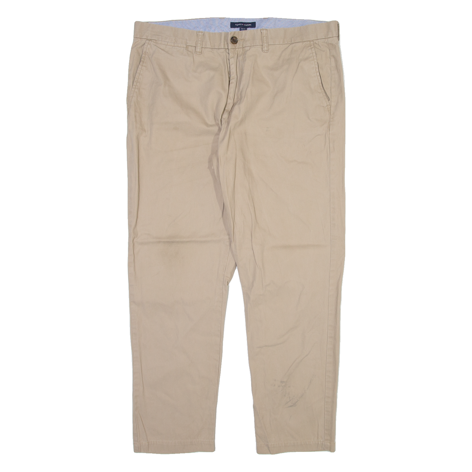 TOMMY HILFIGER Mens Trousers Beige Regular Straight W36 L28 Refurbished - N/A refurbished available on Cerqular