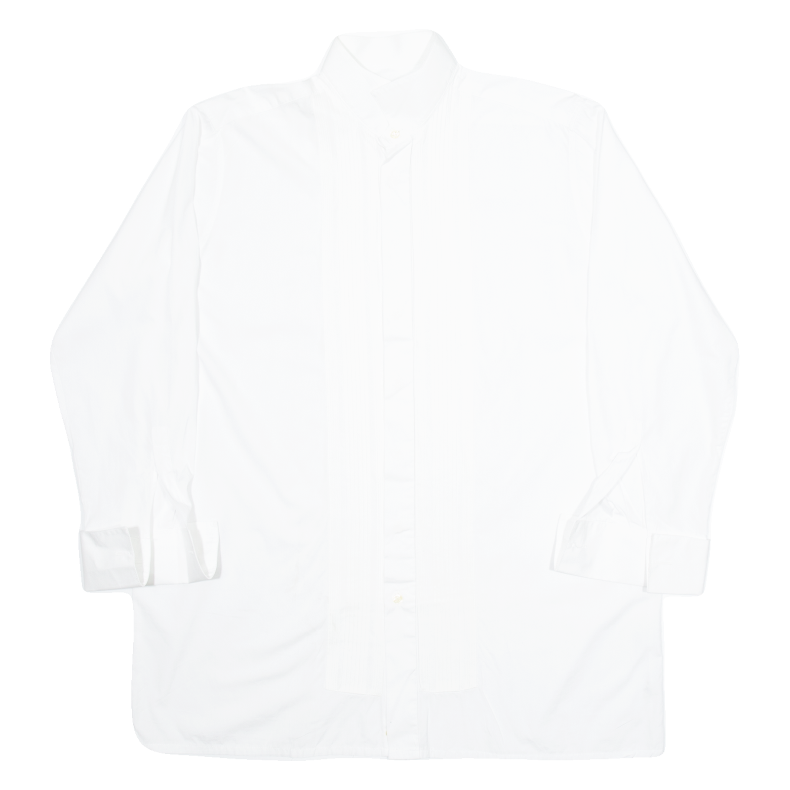 L.HUBSCHES Mens Plain Shirt White Long Sleeve XL Refurbished - N/A refurbished available on Cerqular