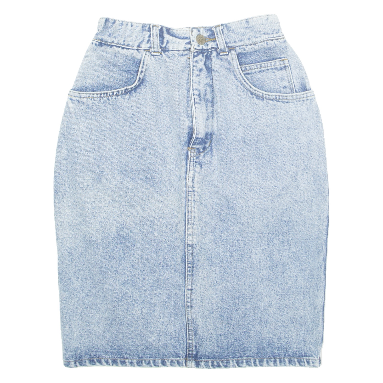 STEFANIE STYLE Womens Straight Skirt Blue Knee Length Denim XXS Refurbished - N/A refurbished available on Cerqular