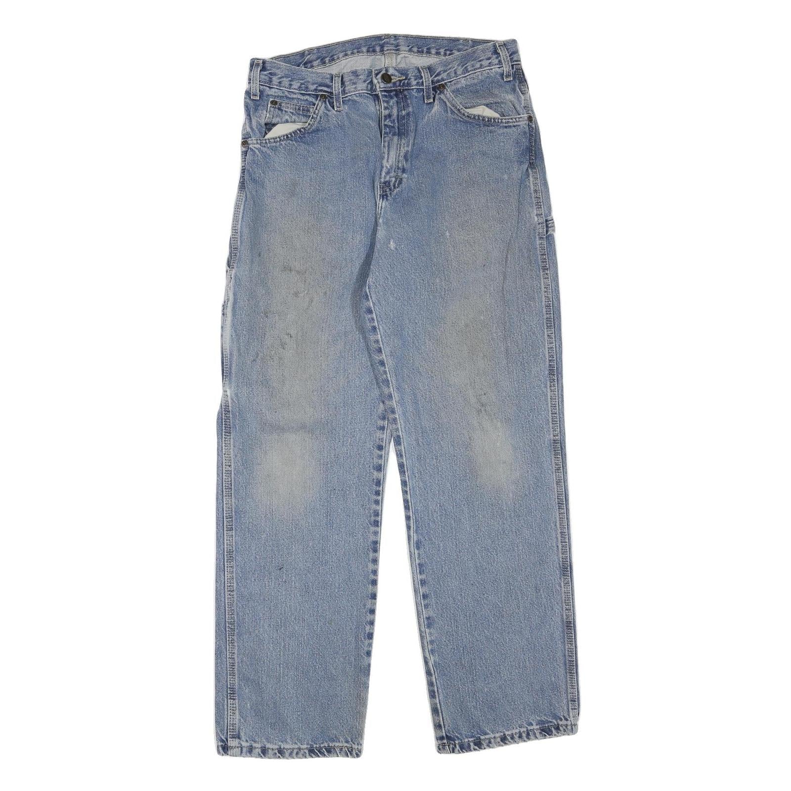 DICKIES Womens Blue Regular Fit Straight Denim Stone Wash W30 L30 Workwear Jeans Refurbished - N/A refurbished available on Cerqular