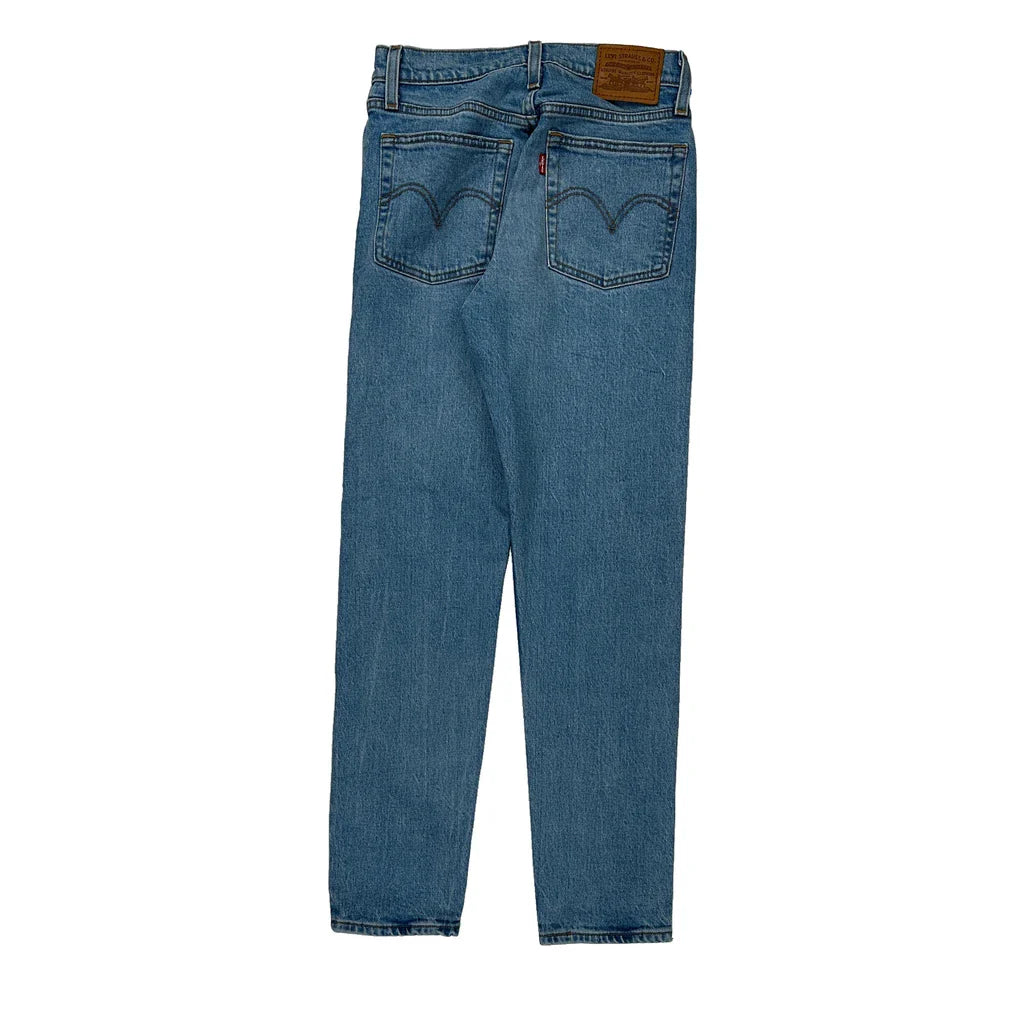 Levis Jeans - 25W UK 6 Light Wash Cotton Refurbished - Thrifted (note: this is a term often used to describe second- refurbished available on Cerqular