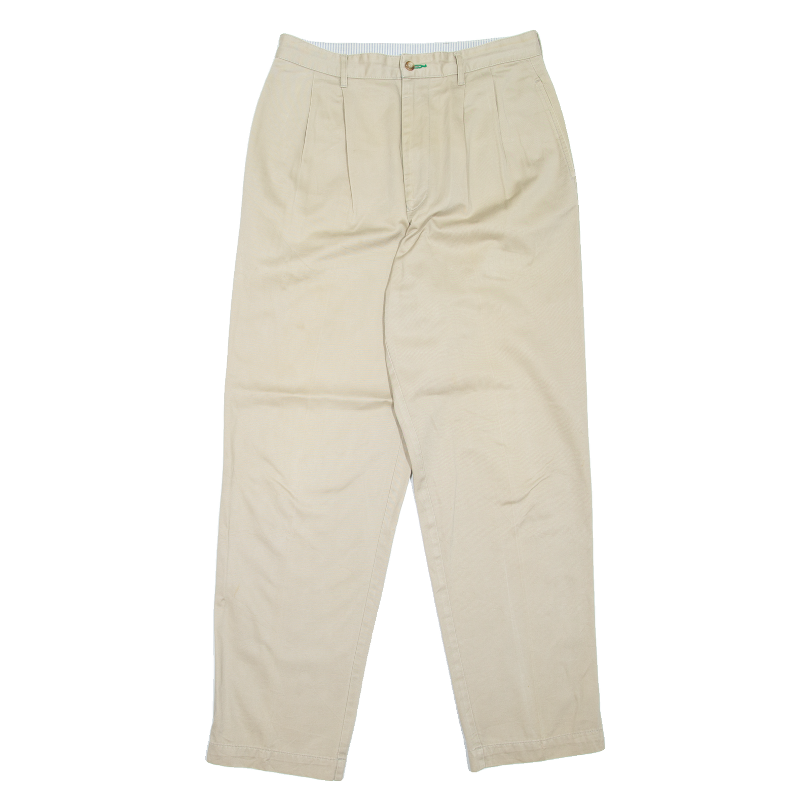 TOMMY HILFIGER Chino Mens Trousers Beige Relaxed Tapered W32 L32 Refurbished - N/A refurbished available on Cerqular