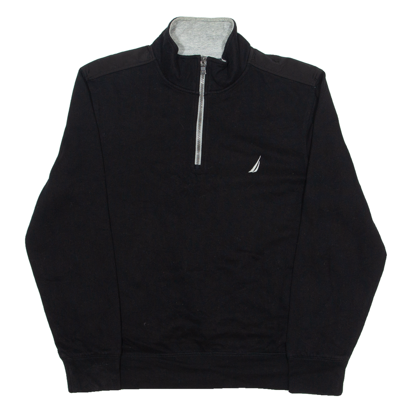 NAUTICA Mens Sweatshirt Black 1/4 Zip L Refurbished - N/A refurbished available on Cerqular