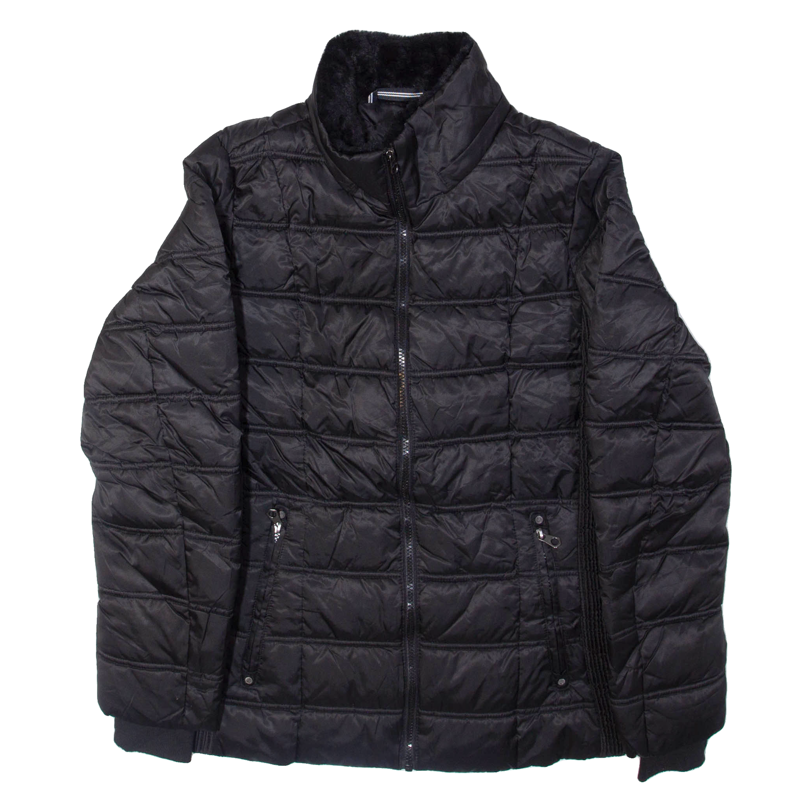 NAUTICA Womens Puffer Jacket Black L Refurbished - N/A refurbished available on Cerqular