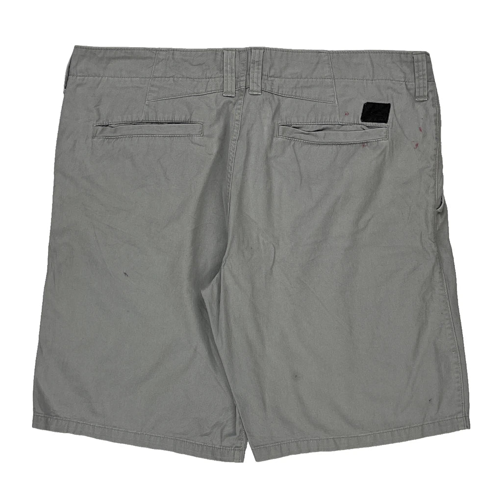 Oakley Chino Shorts - 40W 11L Grey Cotton Refurbished - Thrifted (note: this is a term often used to describe second- refurbished available on Cerqular