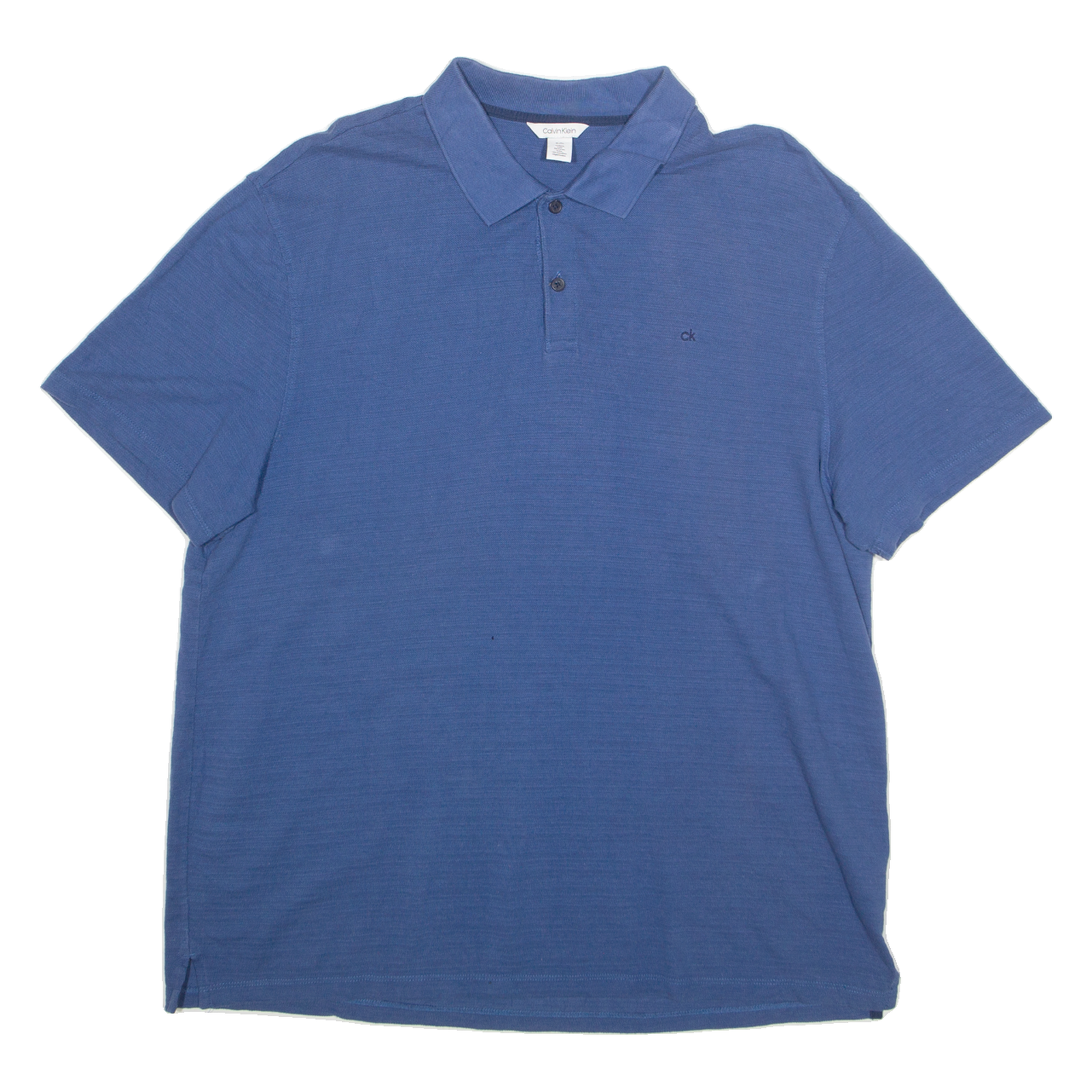 CALVIN KLEIN Mens Polo Shirt Blue XL Refurbished - N/A refurbished available on Cerqular