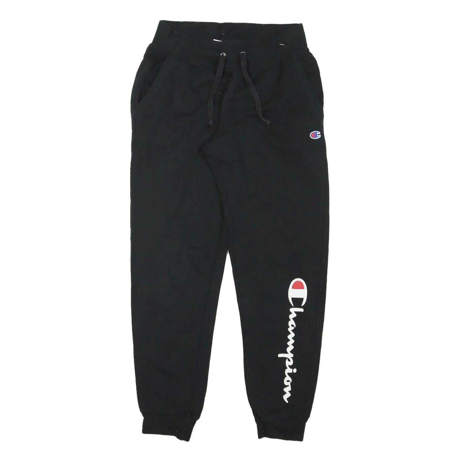 CHAMPION Mens Joggers Black Slim Tapered S W28 L28 Cotton Blend Casual Wear Refurbished - N/A refurbished available on Cerqular