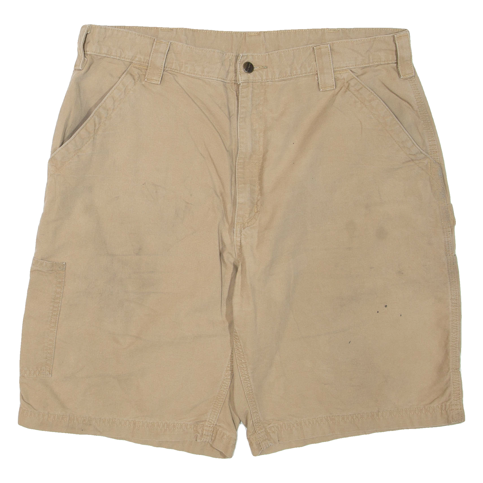 CARHARTT Mens Cargo Shorts Beige XL W38 Refurbished - N/A refurbished available on Cerqular