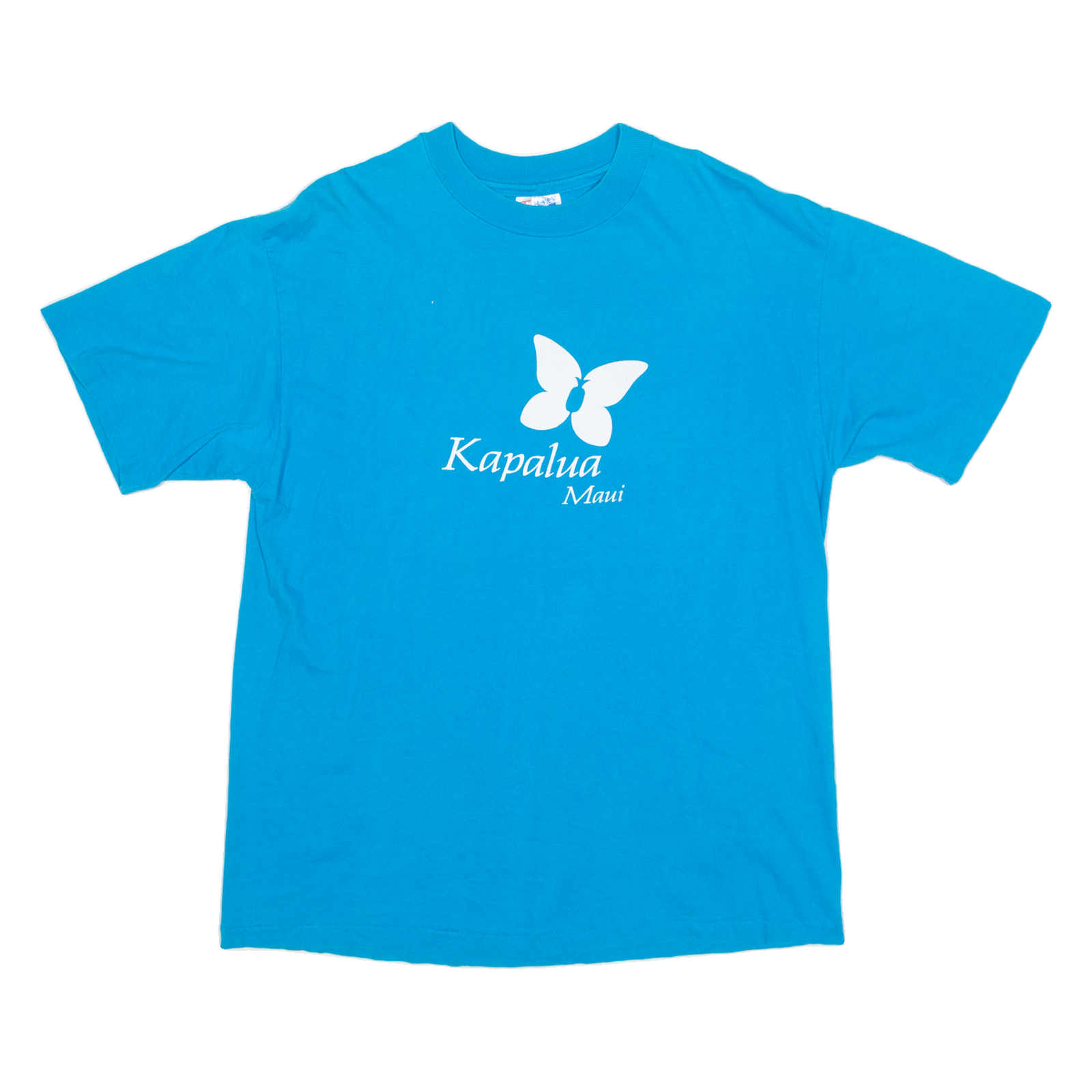 HANES BEEFY T Kapalua Maui Womens T-Shirt Blue USA L Refurbished - N/A refurbished available on Cerqular