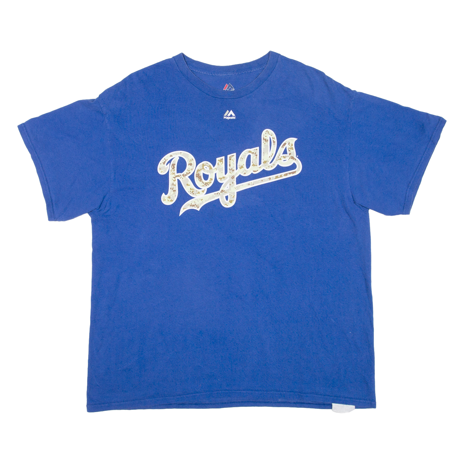 MAJESTIC Royals Mens T-Shirt Blue USA XL Refurbished - N/A refurbished available on Cerqular