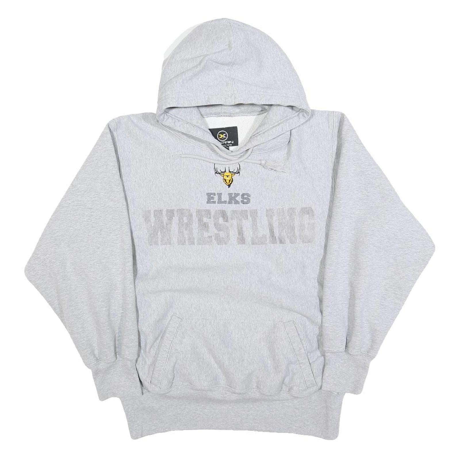Buy X GRAIN Mens Grey Hoodie XS Elks Wrestling Cotton Blend Pullover Refurbished - $20.79 X GRAIN Mens Grey Hoodie XS Elks Wrestling Cotton Blend Pullover Refurbished - N/A refurbished available on Cerqular