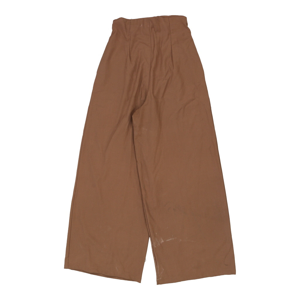 Unbranded Trousers - 28W UK 10 Brown Cotton Refurbished - Thrifted (note: this is a term often used to describe second- refurbished available on Cerqular