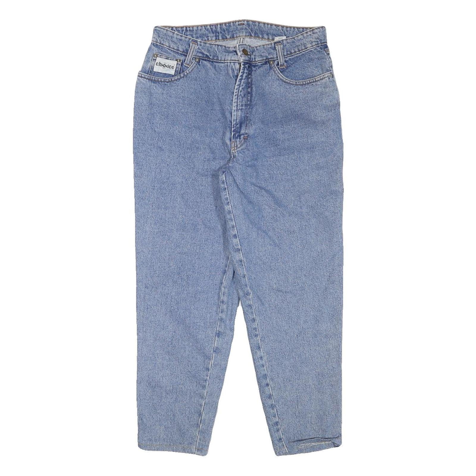 CHOICE Mens Relaxed Light Blue Denim Jeans W30 L26 Classic Cotton Blend Zip Refurbished - N/A refurbished available on Cerqular