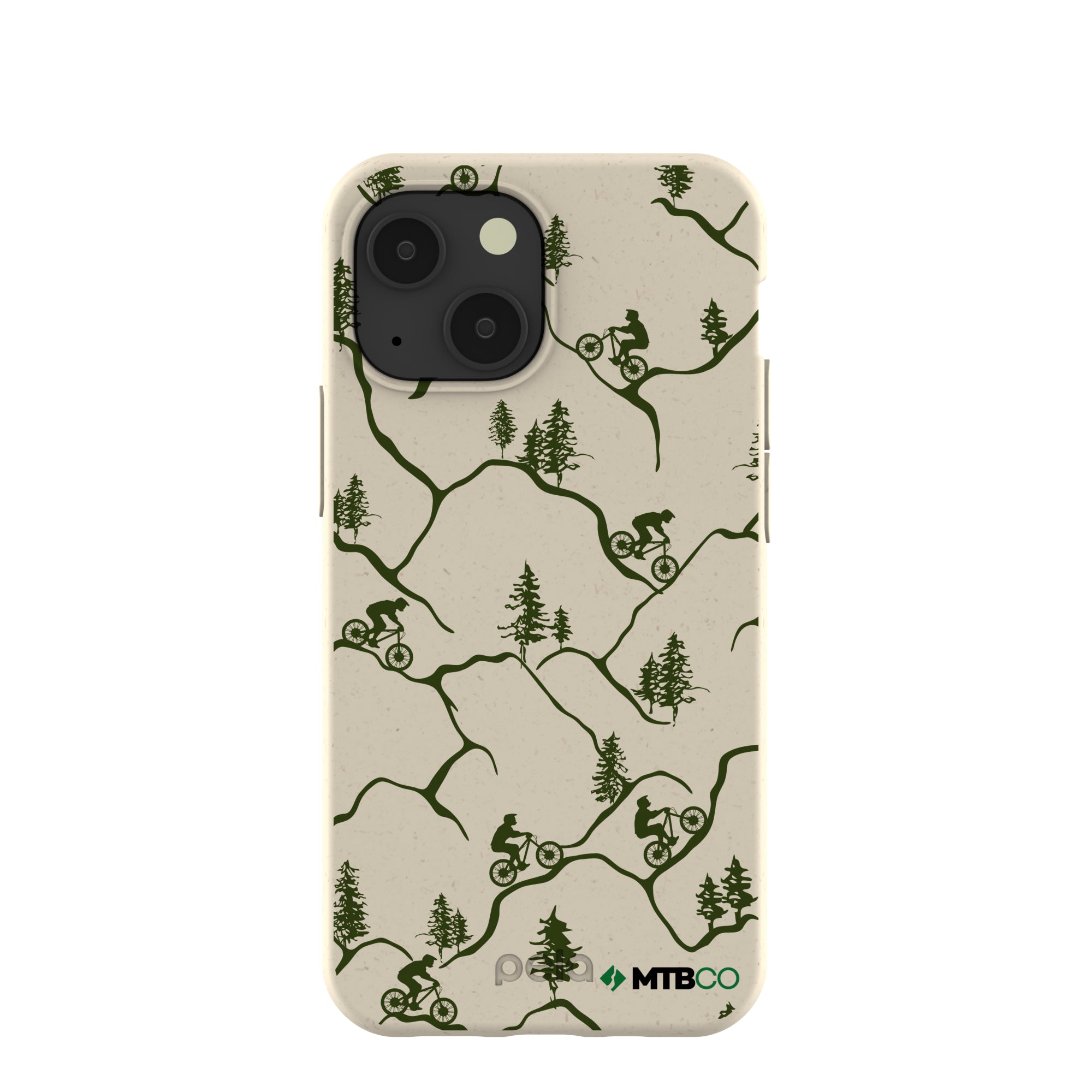 London Fog Bike Trek MTBCO iPhone 13 Mini Case Refurbished - Pela Case refurbished available on Cerqular