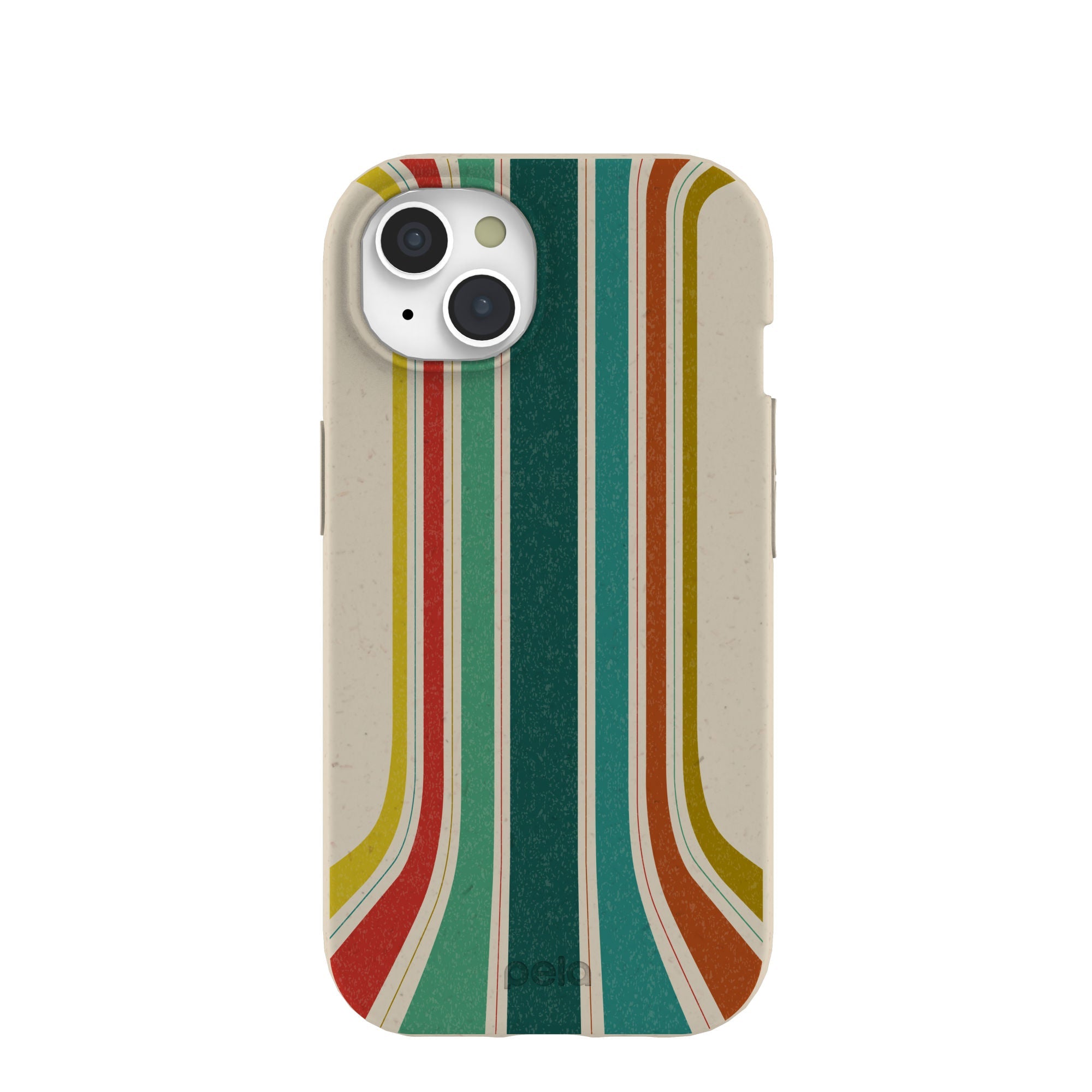 London Fog Retro Lines iPhone 15 Case Refurbished - Pela Case refurbished available on Cerqular