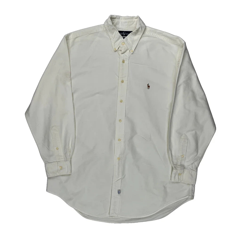 Buy Ralph Lauren Shirt - Large Cream Cotton Refurbished - $38.85 Ralph Lauren Shirt - Large Cream Cotton Refurbished - Thrifted (note: this is a term often used to describe second- refurbished available on Cerqular