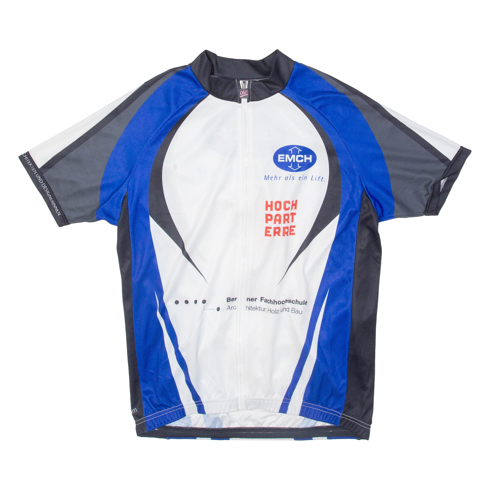 OLE Full Zip Cycling Mens Jersey Blue L Refurbished - N/A refurbished available on Cerqular