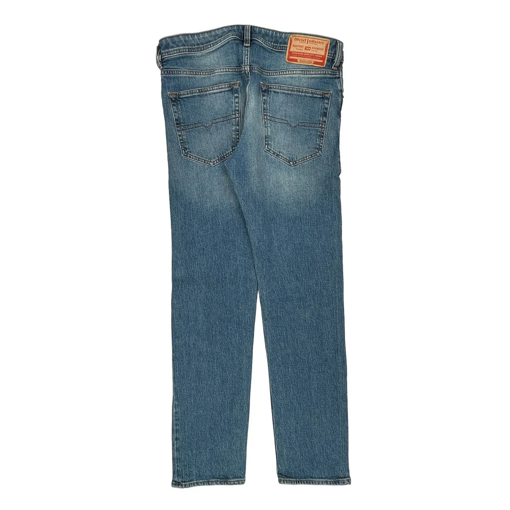 Diesel Jeans - 34W 30L Blue Denim Refurbished - Thrifted (note: this is a term often used to describe second- refurbished available on Cerqular