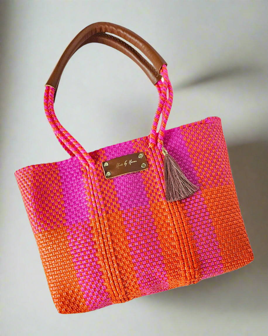 Pink Paradise Tote Bag Refurbished - Mavis by Herrera refurbished available on Cerqular