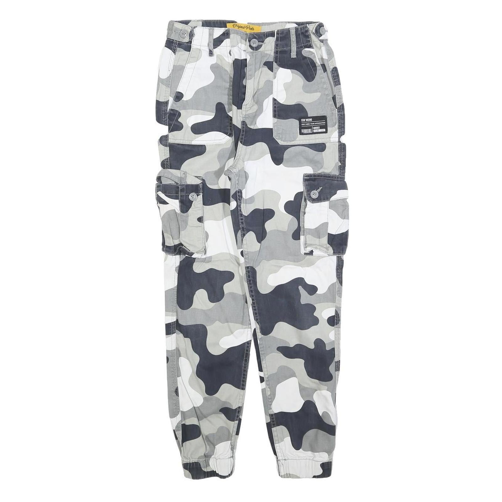 Buy JENNYFER Womens Cotton Blend Grey Camouflage Regular Fit Cargo Trousers W24 L25 Refurbished - $23.39 JENNYFER Womens Cotton Blend Grey Camouflage Regular Fit Cargo Trousers W24 L25 Refurbished - N/A refurbished available on Cerqular